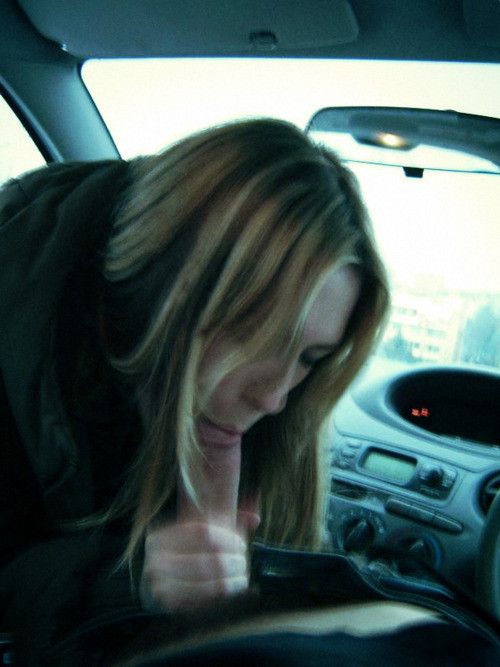 Beautiful blonde in amazing deepthroat photo