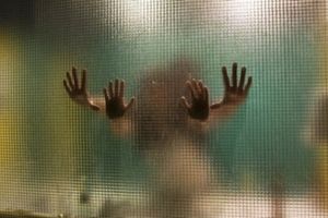 Put your hands on the glass