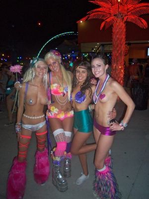 sluts at a rave