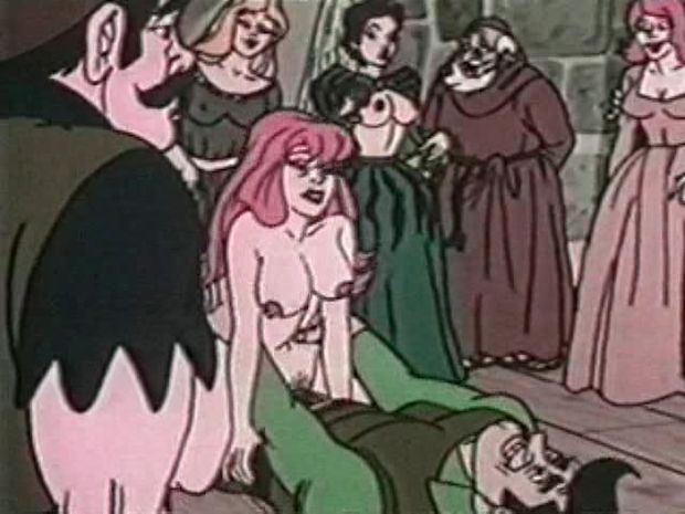 Vintage adult toons of a crazy orgy, lots of sex and giggles.