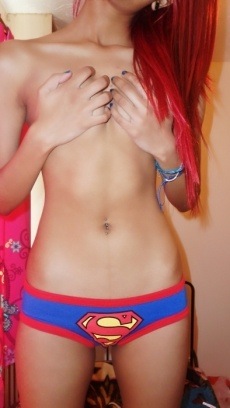Hot emo in a awesome panties picture