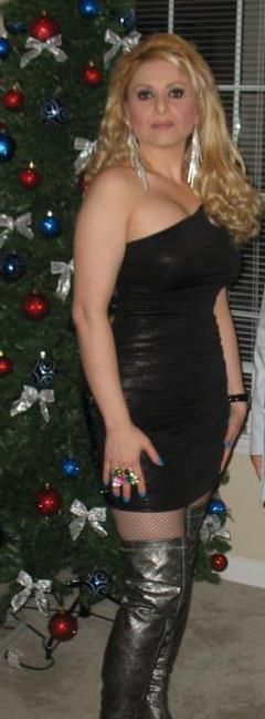 Iranian hot blonde babe, all clothed in hot boots