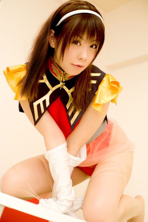 Awesome cosplay pic with stunning asian teen