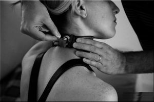 Hot bondage pic featuring fabulous blonde