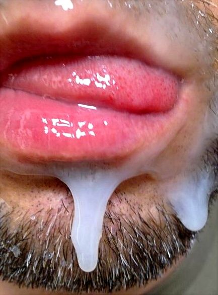 Awesome cum in the face photo with hot gay