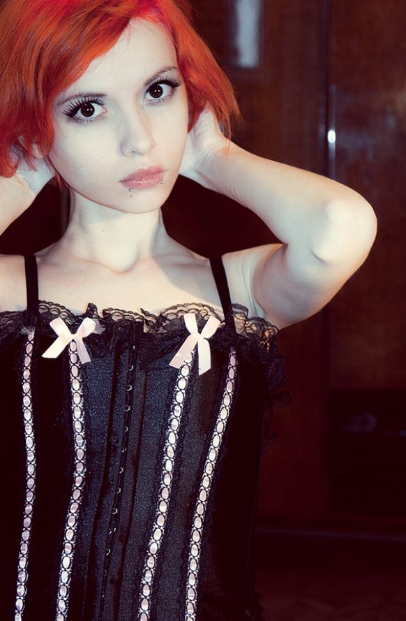 Charlie Somik Chan sexy redheaded shemale babe