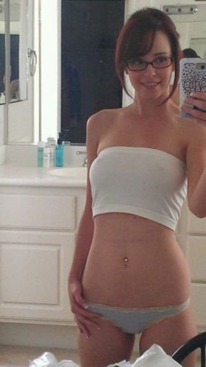 Incredible rookie thong photo featuring lovely brunette