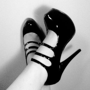 Black Heels with straps