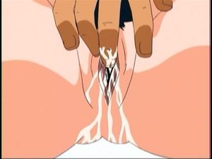 Super wet hentai pussy, young babe fingering and masturbating until climax