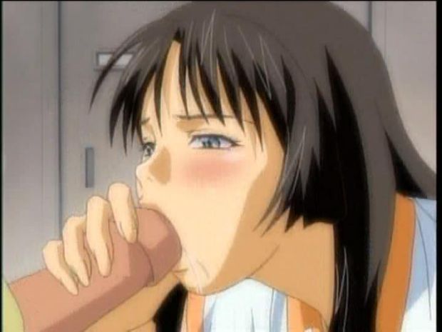 Hnetai teen beauty sucking a HUGE cock, so thick it barely fits in her petite mouth