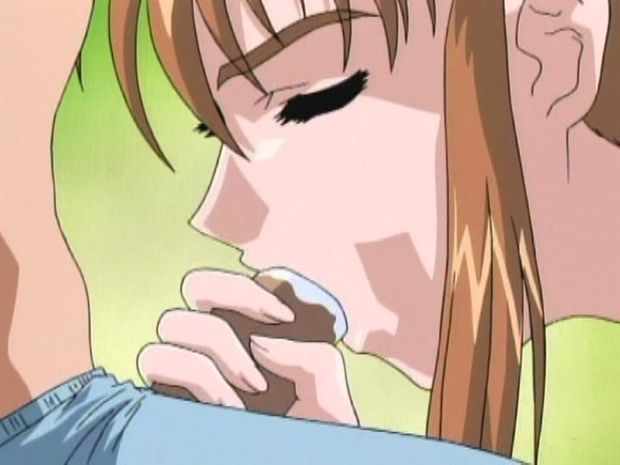 Cute hentai sucking dick and swallowing loads of cum