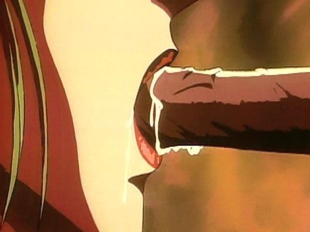 Suck that big dick all the way down hentai whore!