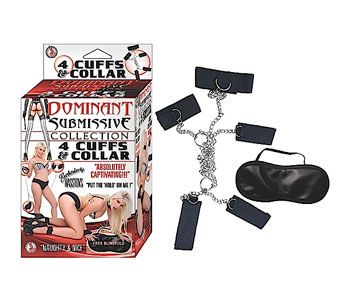 DSC 4 CUFFS & COLLAR - BLACK