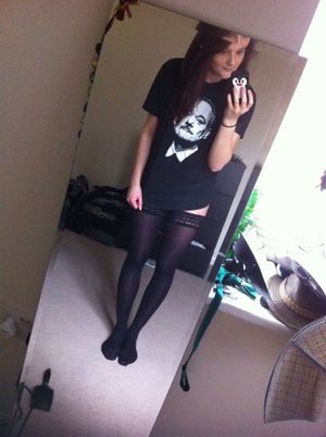 Incredible homemade selfshot photo with sexy teen lingerie