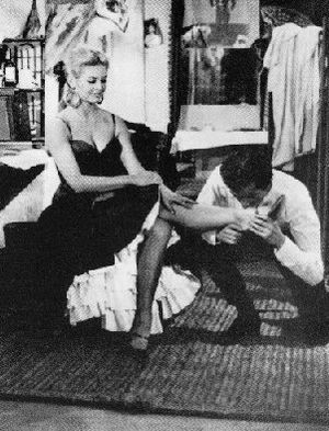 Awesome wife throwback photo with a hot blonde muscular body