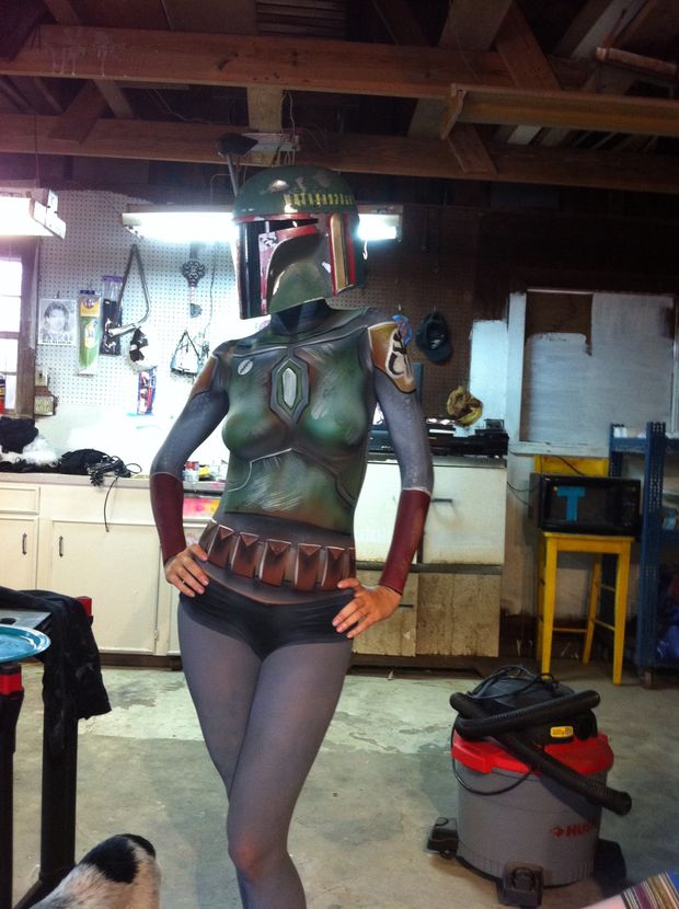 Amazing pic - Boba Fett bodypaint