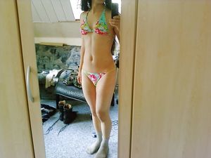 Amazing gay bra in a hot panties photo