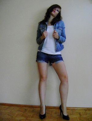 Awesome homemade photo featuring lovely brunette teen