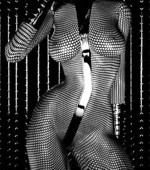 Amazing Black and White body stocking