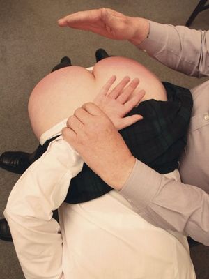 Hot bondage uniform pic with lovely ass