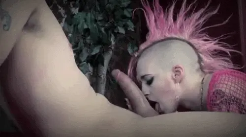 Hot blowjob animated picture with a amazing emo