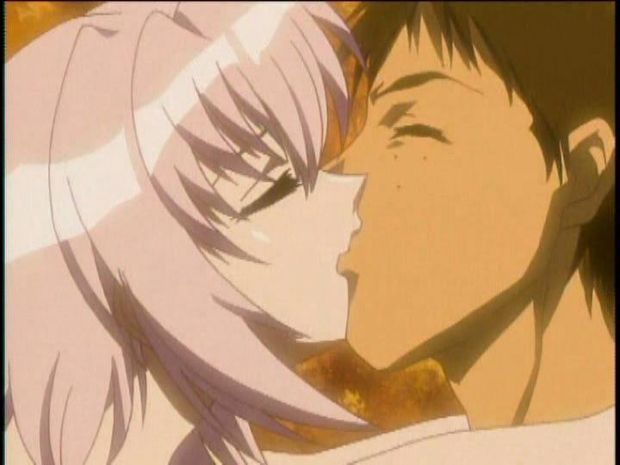 Hentai deep kissing, yes, there's romance in the anime world