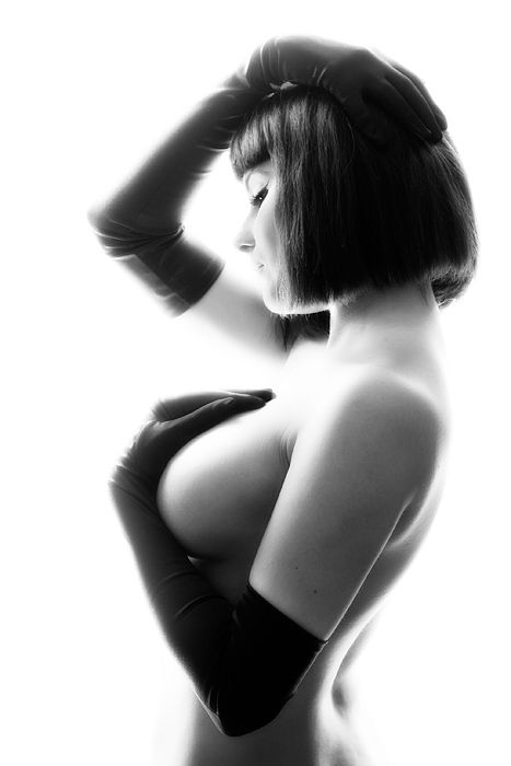 Incredible photo featuring superb brunette big tits