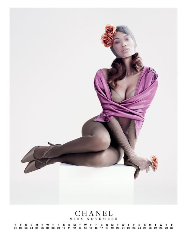 Chanel,Super Sexy Model in High Fashion Pantyhose...