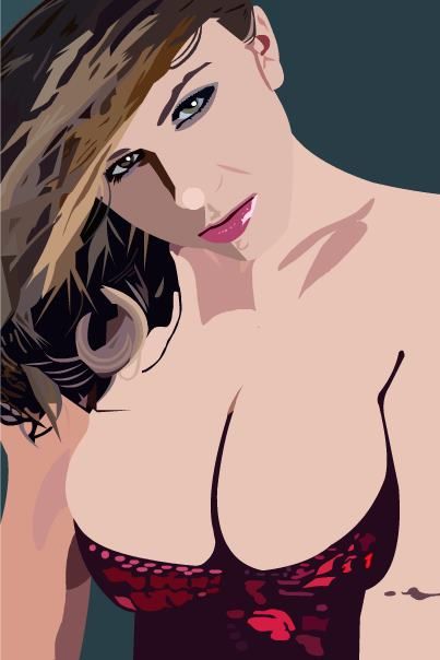 London Andrews in cartoon form