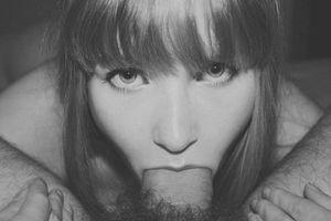 Hot deepthroat photo with sexy brunette