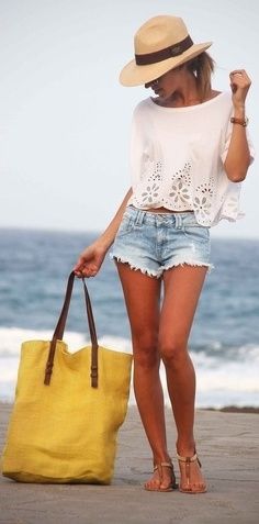 Daisy Dukes, beautiful legs, and a bag full of money! What more could a hot babe like me want?