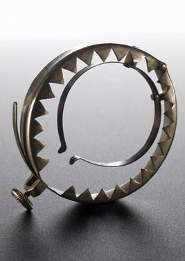 The Jugum Penis was intended to cure "spermatorrhoea", a Victorian-era name for nocturnal emissions. The device was fashioned out of a metal