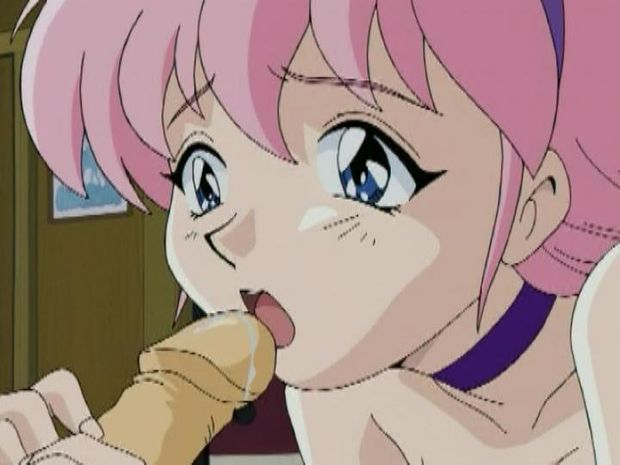 Cute hentai teen sucking dick