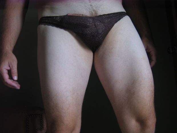 more of wife's panties...covering my cock