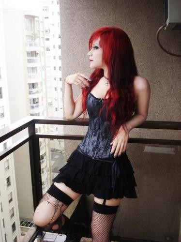 Gorgeous transvestite emo in this amazing photo