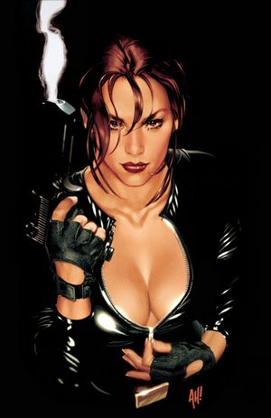 Lara Croft's smoking guns