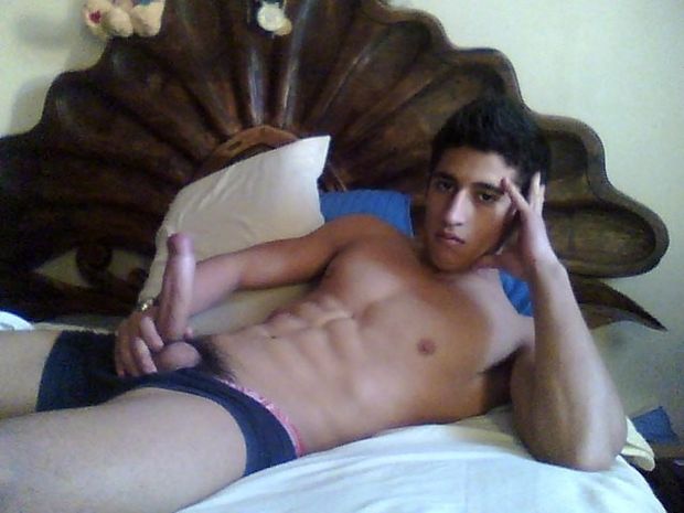 Thick Mexican cock and balls on young stud!
