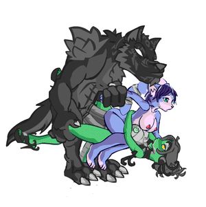 Sexy big tits in incredible hentai threesome gif photo