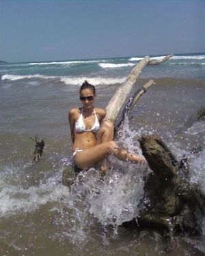 Awesome picture with lovely brunette