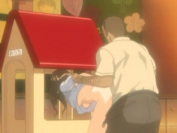 Nice looking hentai teen gets fucked hard from behind by older man