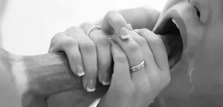 Awesome deepthroat rub and tug animated photo