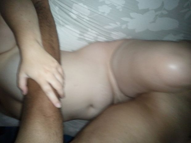 Hot novice in awesome amateur interracial photo