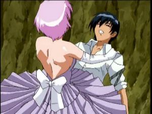 Horny hentai teen riding her date's hard dick