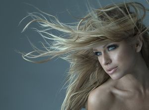 Lovely blonde in a awesome picture