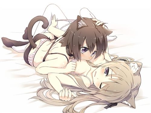 Incredible hentai panties photo with a hot lesbian stockings