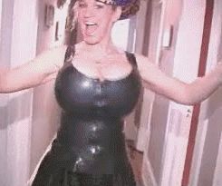 Hot animated pic with a sexy big tits