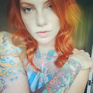 Red Head with Tattoos