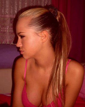 Amazing photo with hot blonde boobs