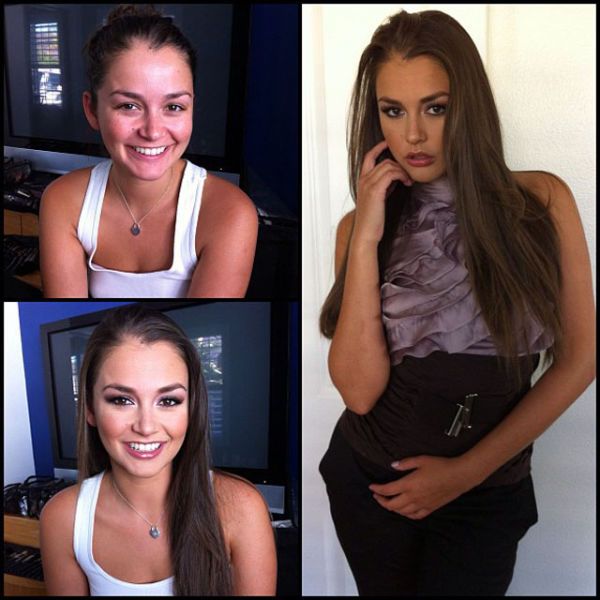 Porn Stars Before and After Their Makeup Makeover level 2