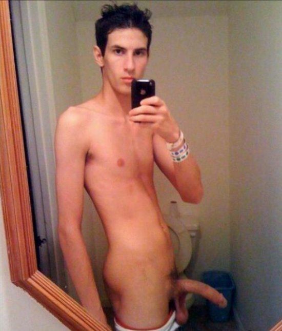 Showing off in the bathroom
